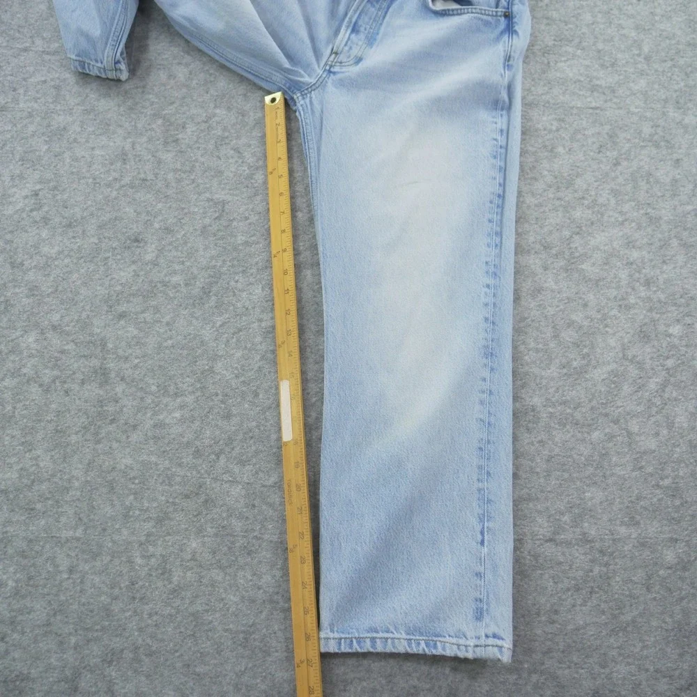Reformation Jeans Womens 29 Blue High Rise Straight Button Retro 90s Denim